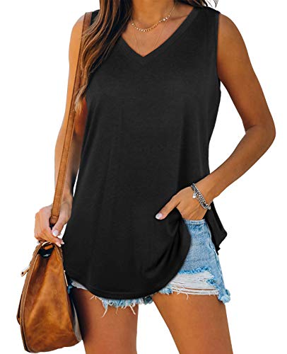 Tank Tops for Women Loose Fit Summer Basic Solid Tanks Soft